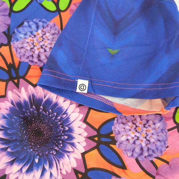 Desigual Luca Floral Mandala Unisex Orange Pink Purple Blue T-Shirt NWT- Size U - Picture 14 of 16